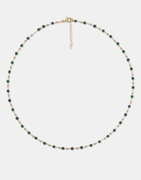 Collar cristales cuadrados