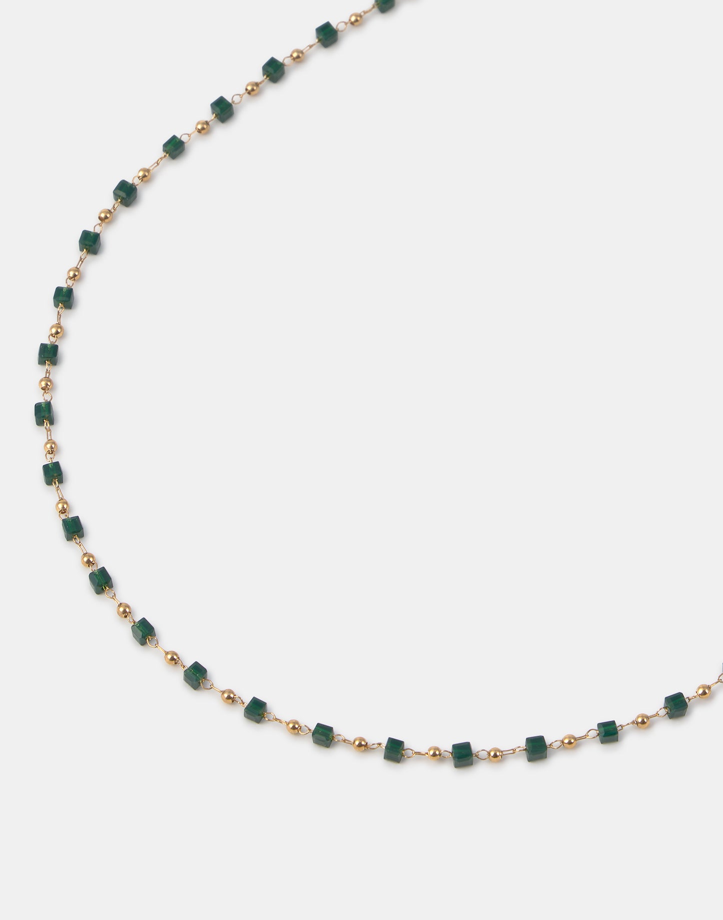 Collar cristales cuadrados