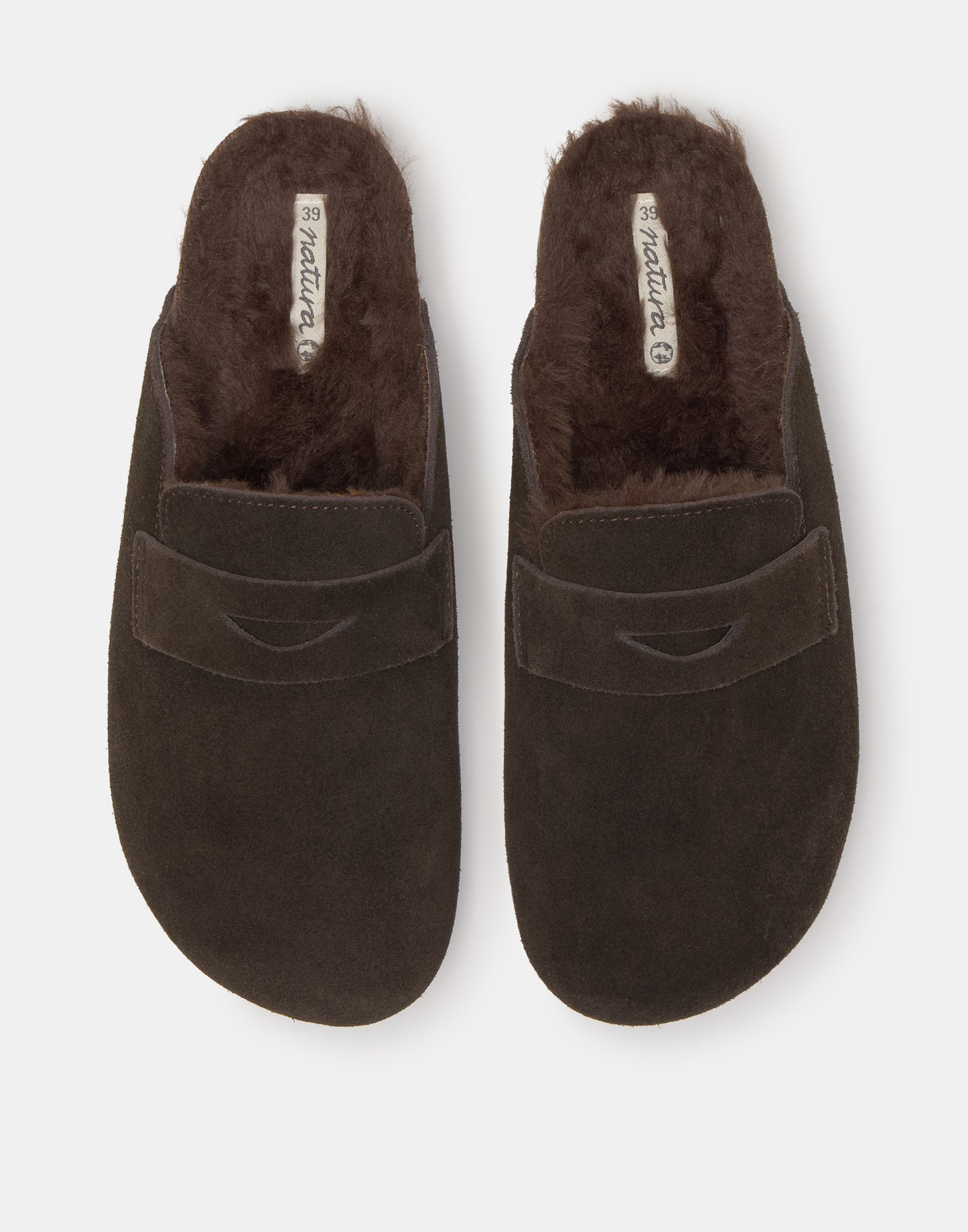 Clogs mit Blende und Plüschfutter