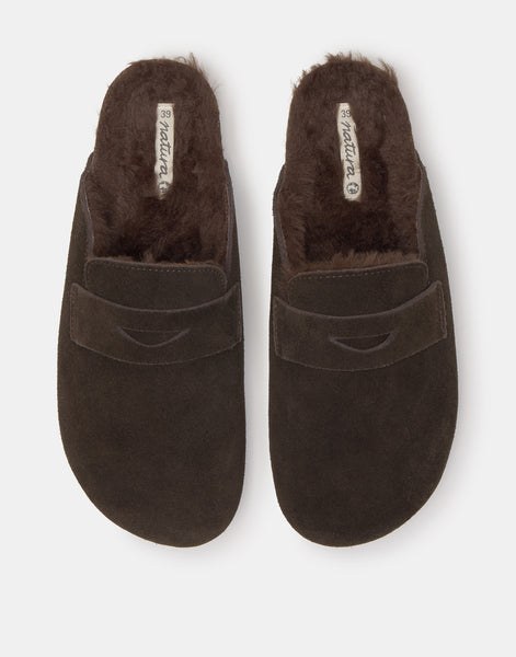 Clogs mit Blende und Plüschfutter