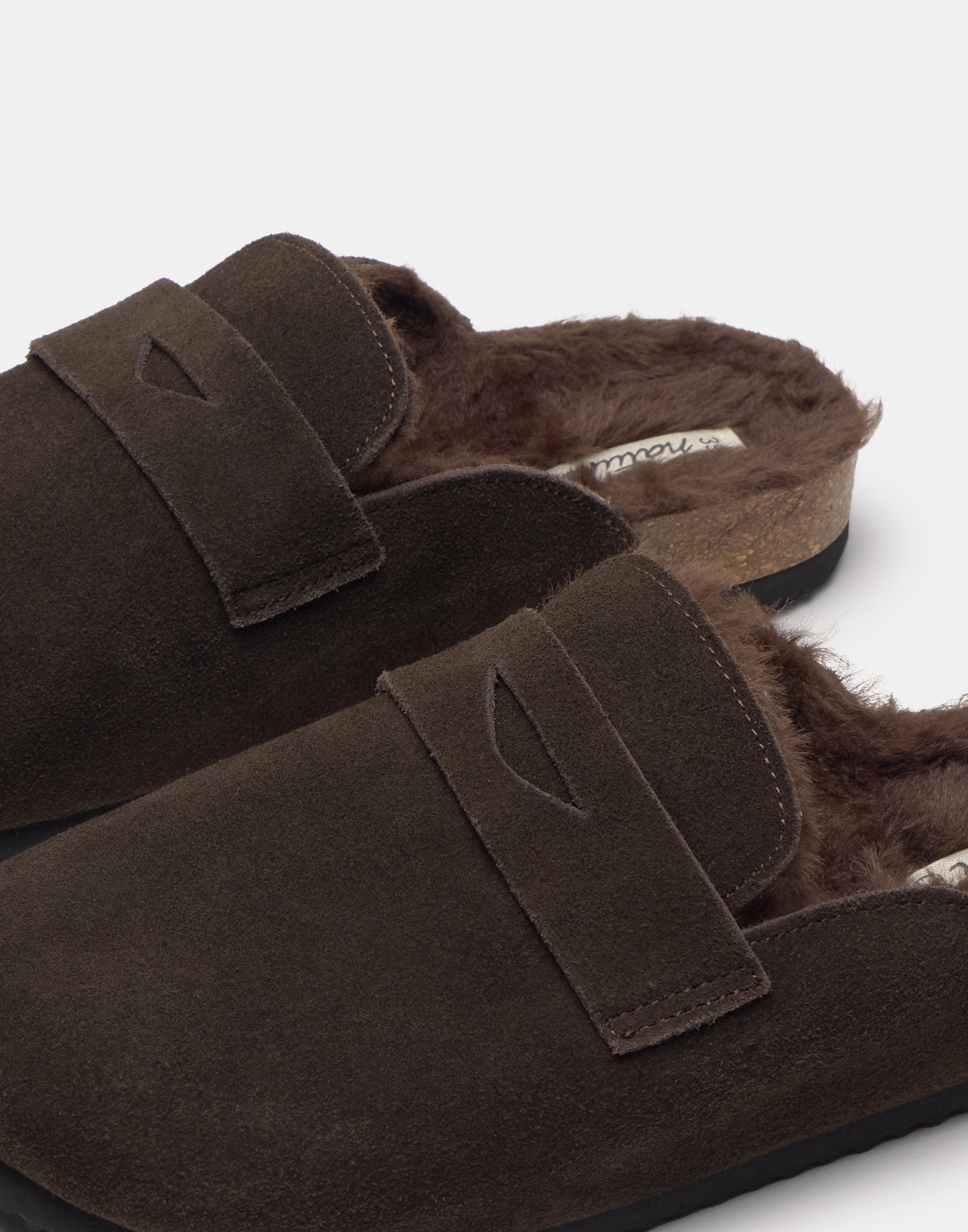 Clogs mit Blende und Plüschfutter