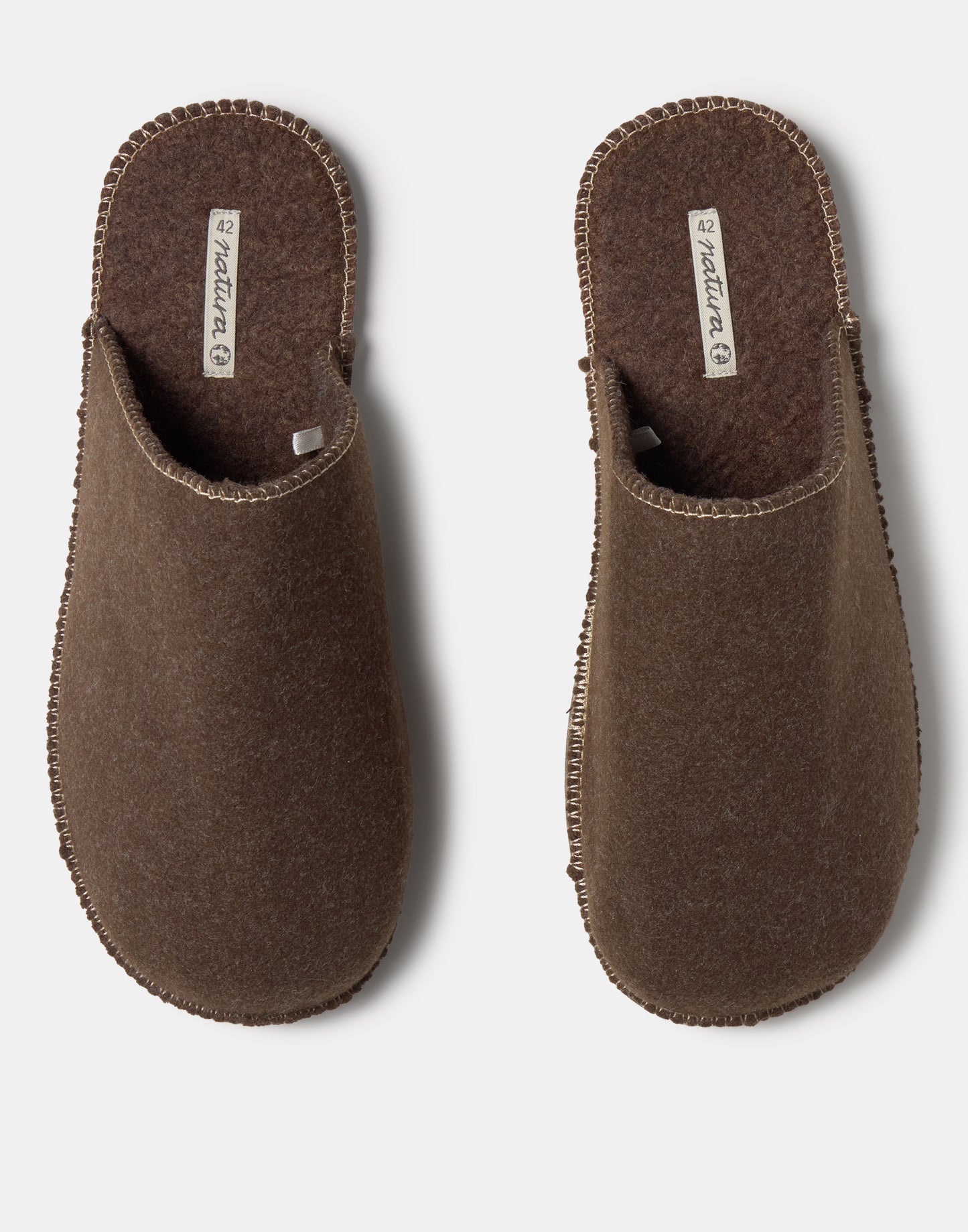 Pantofole aperte in feltro uomo