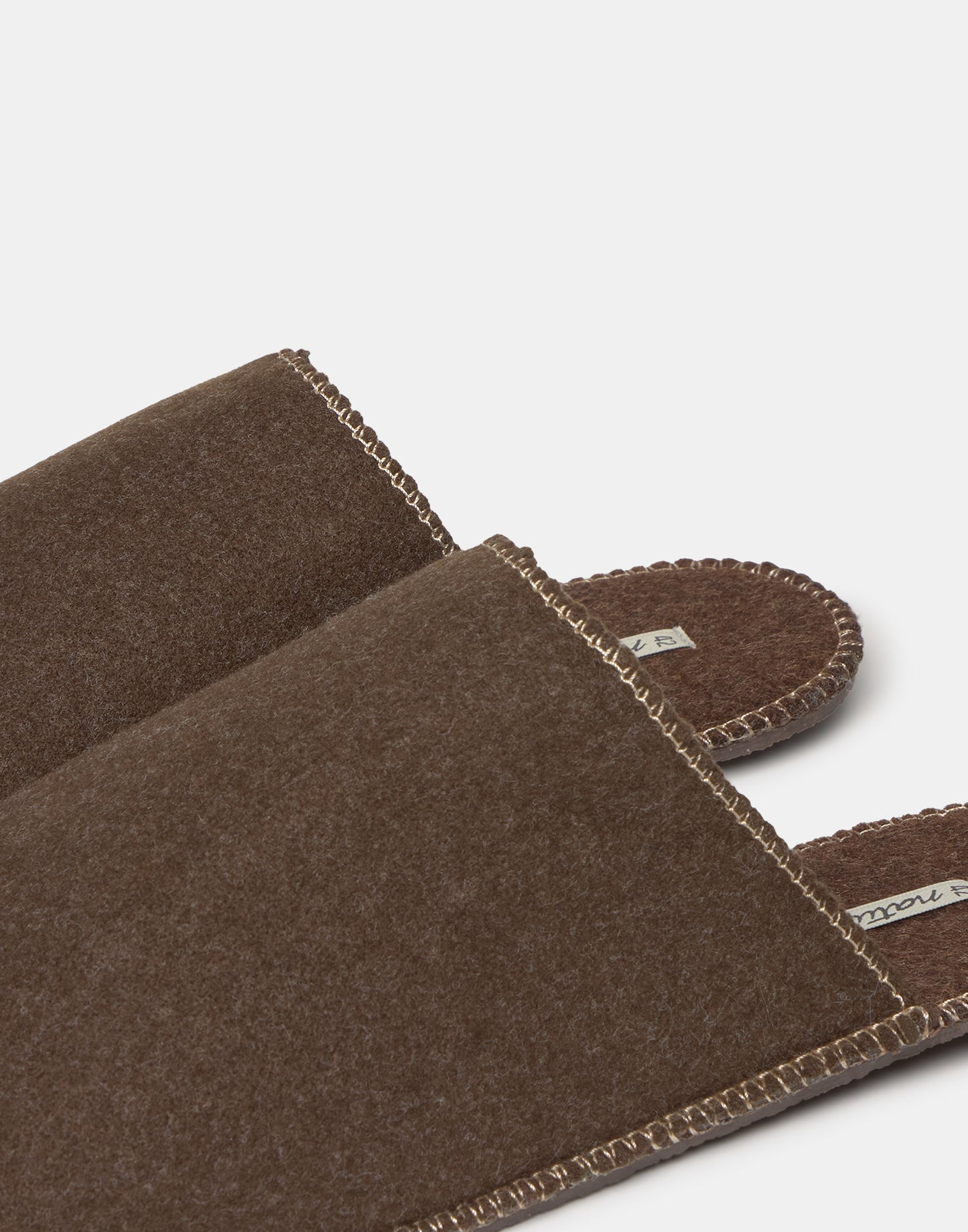 Pantofole aperte in feltro uomo