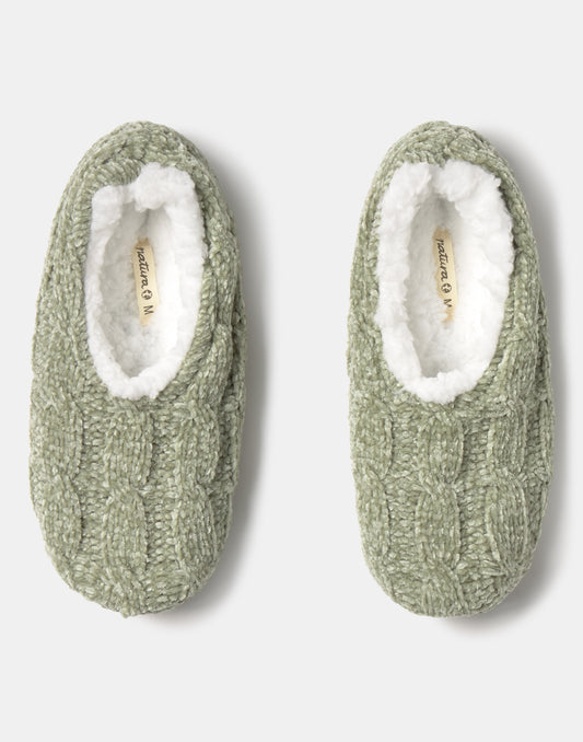 Zapatilla suela blanda chenilla