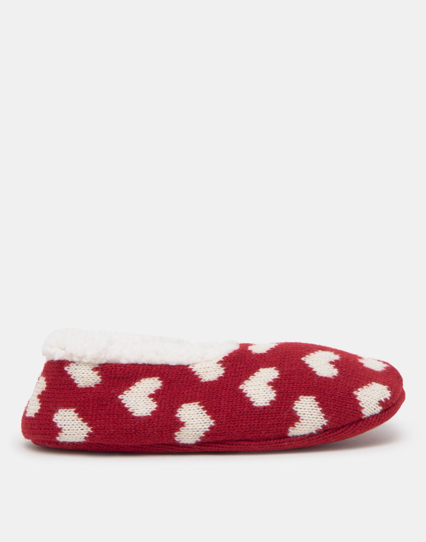 Chaussons textile cœurs