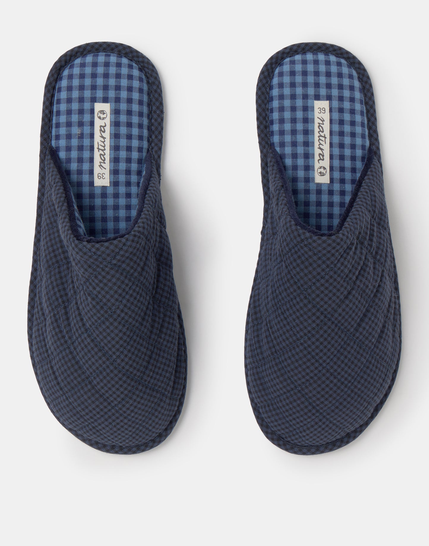 Pantofole aperte quadri uomo