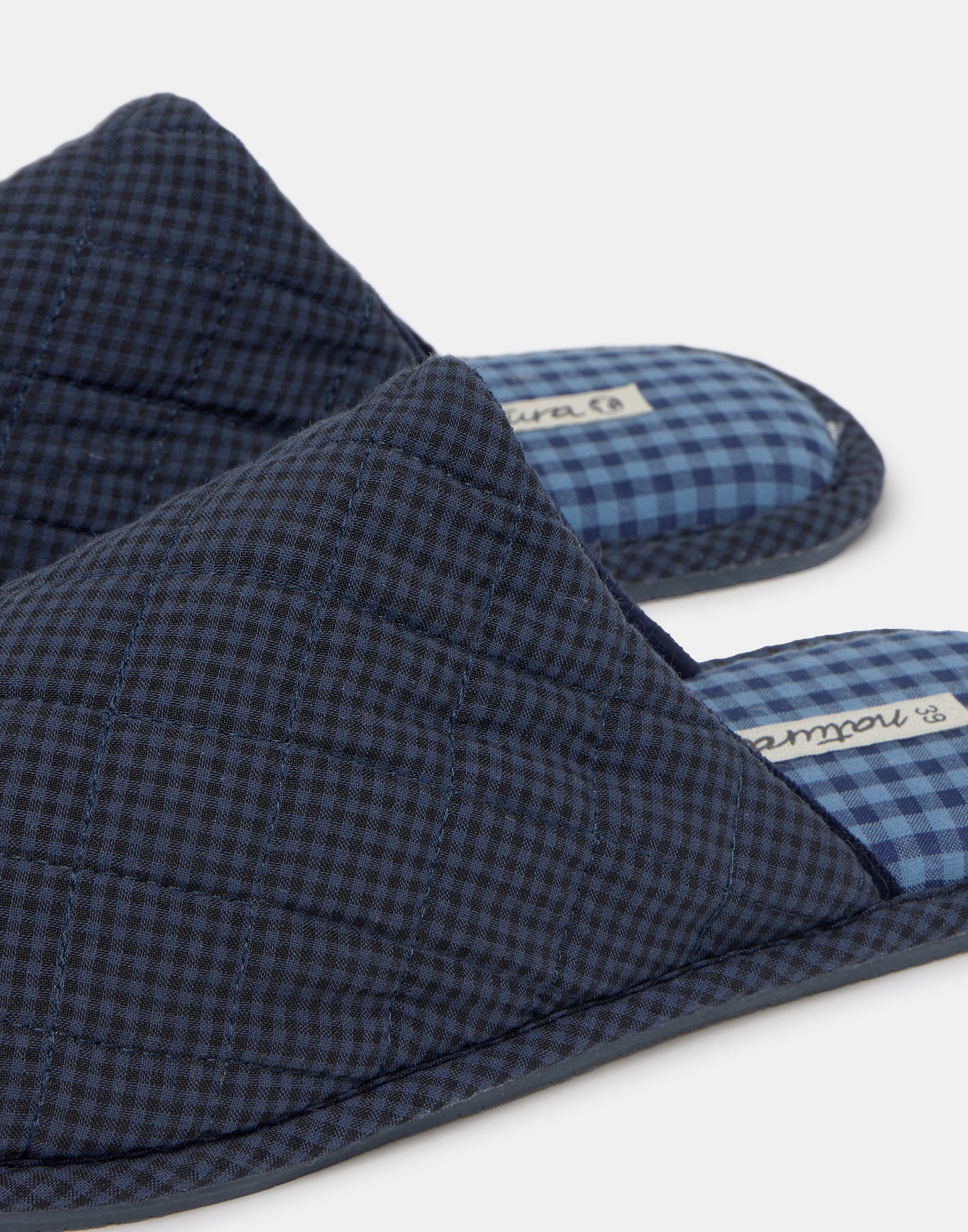 Pantofole aperte quadri uomo