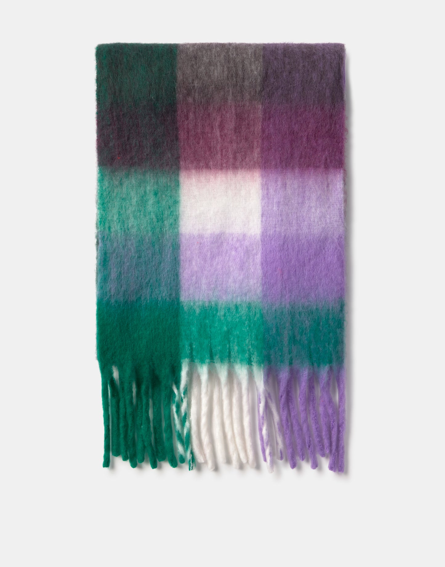 Green check scarf