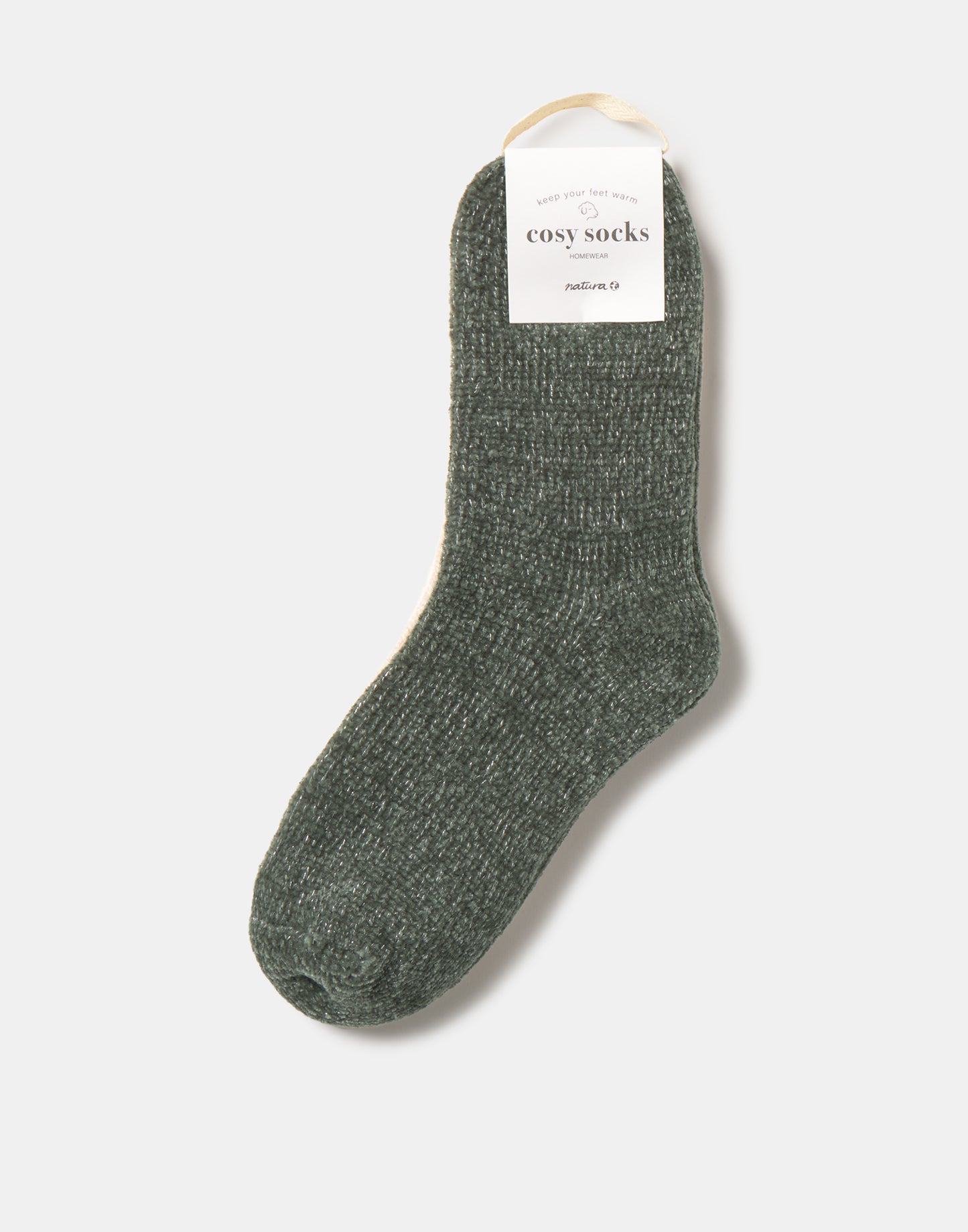 Set 2 calcetines chenilla lurex