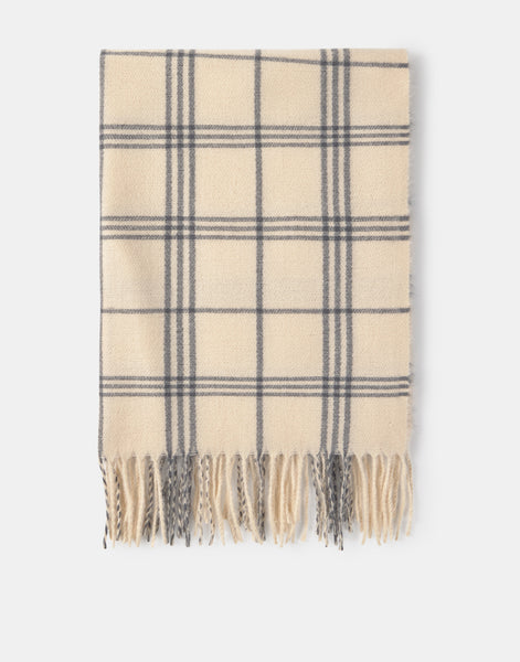 Feiner Schal in Rohweiß