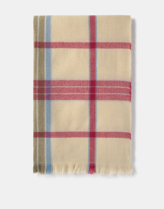 Bufanda fina cuadro fresa