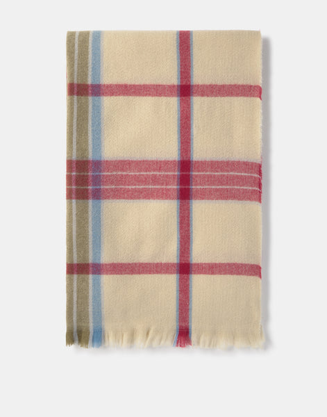 Bufanda fina cuadro fresa