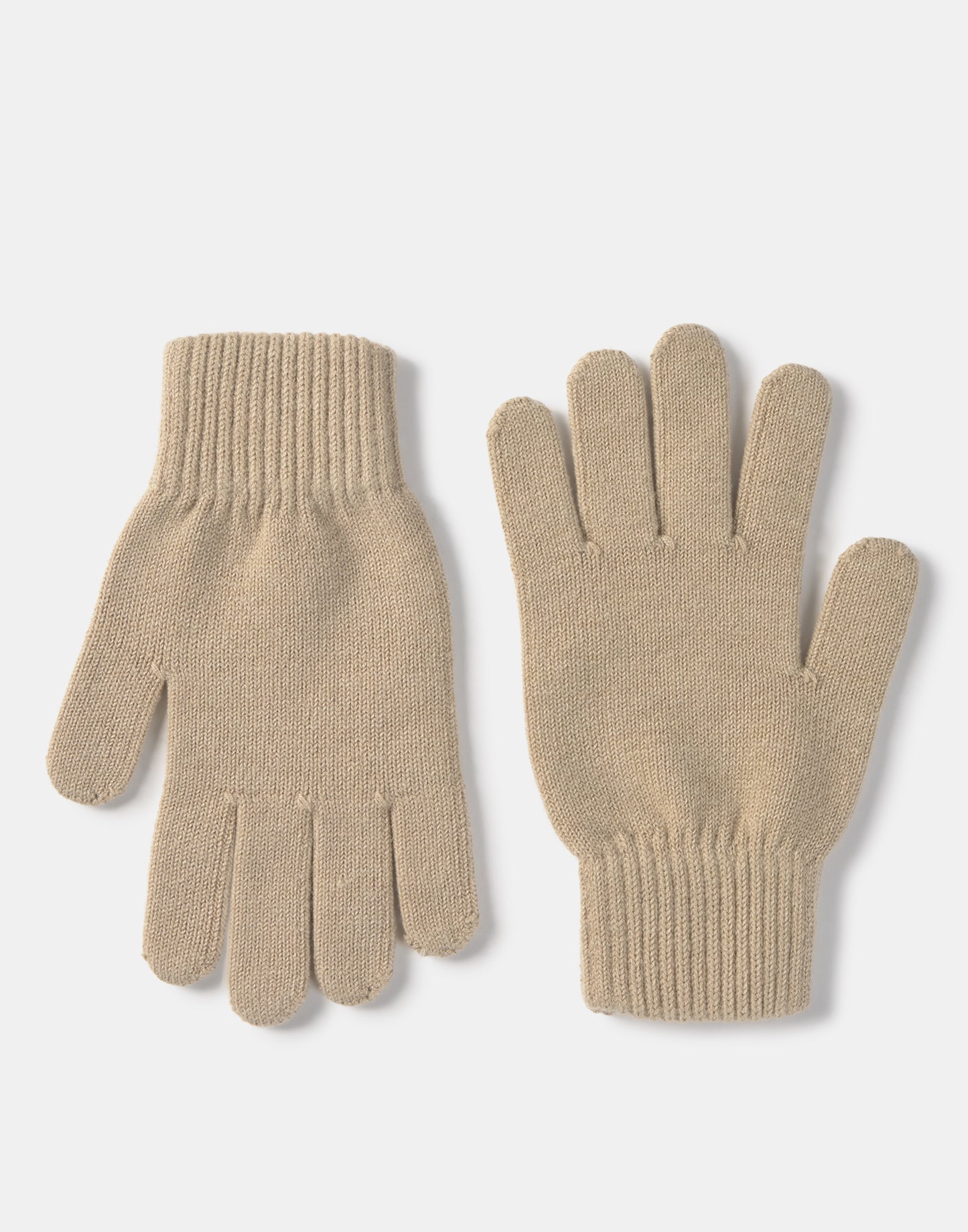 Guantes lisos tricot