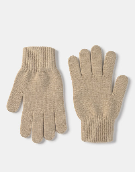 Guantes lisos tricot