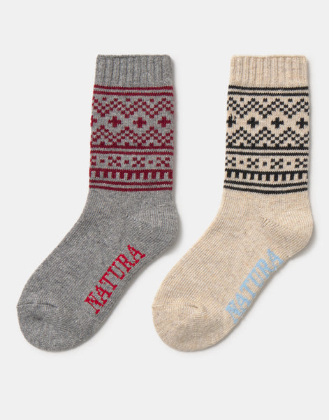 Pack 2 calcetines Jacquard