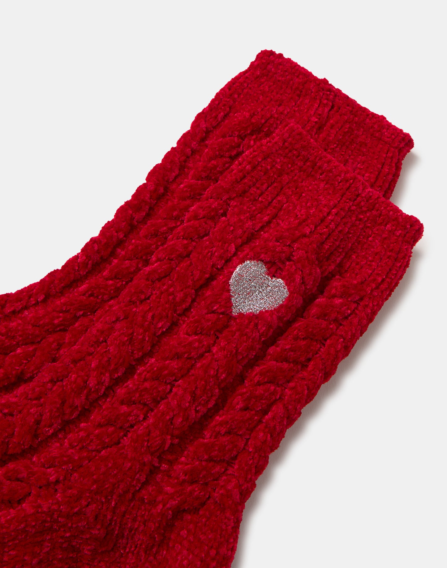 Calcetines corazón lúrex