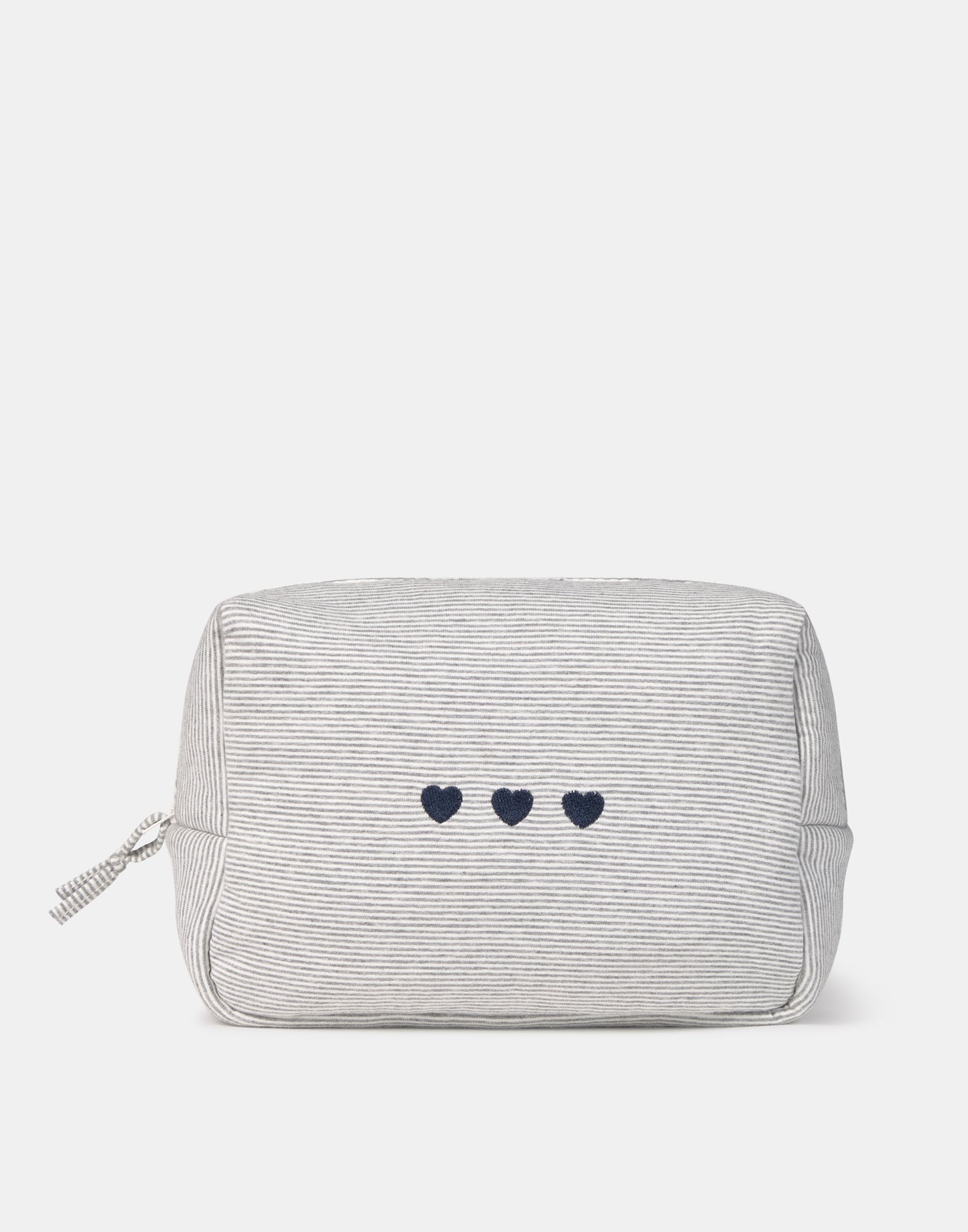 Neceser corazón rayas