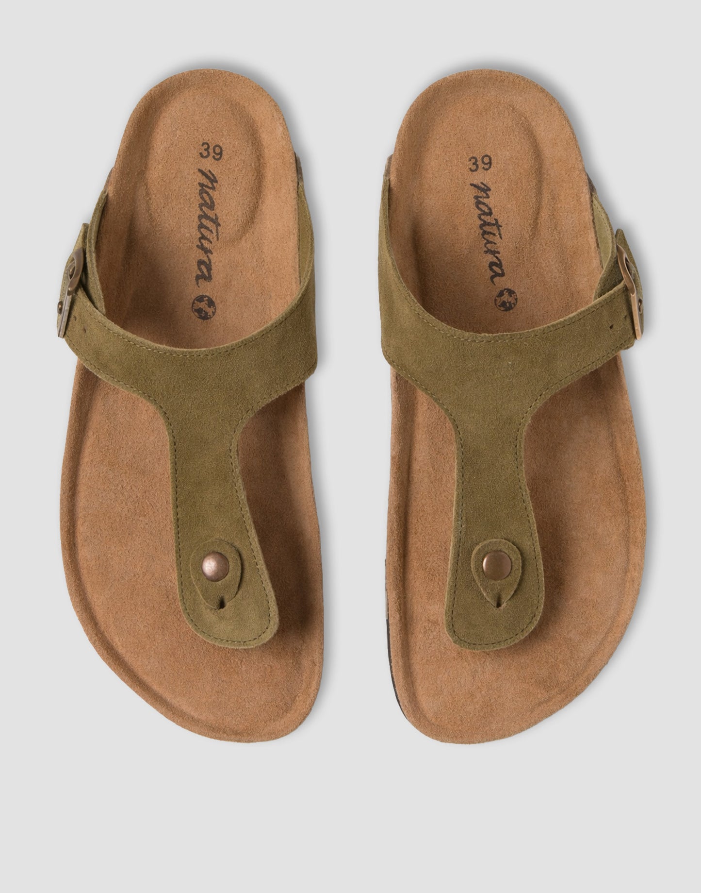 Sandalia dedo ergonómica piel