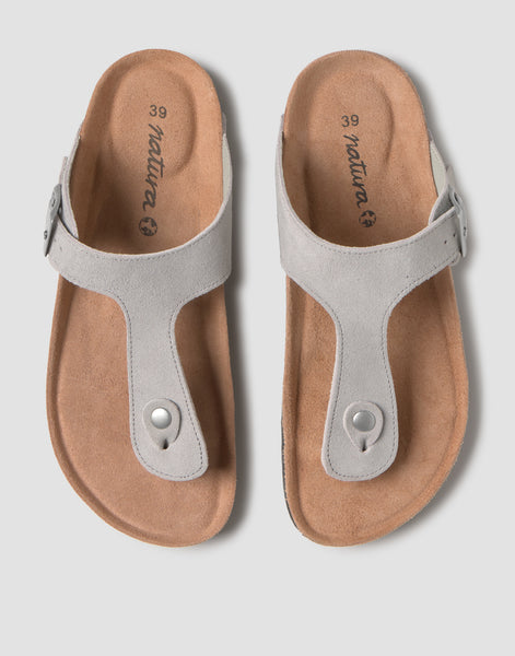 Sandalia dedo ergonómica piel