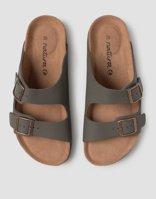 Ergonomic sandal in nappa leather