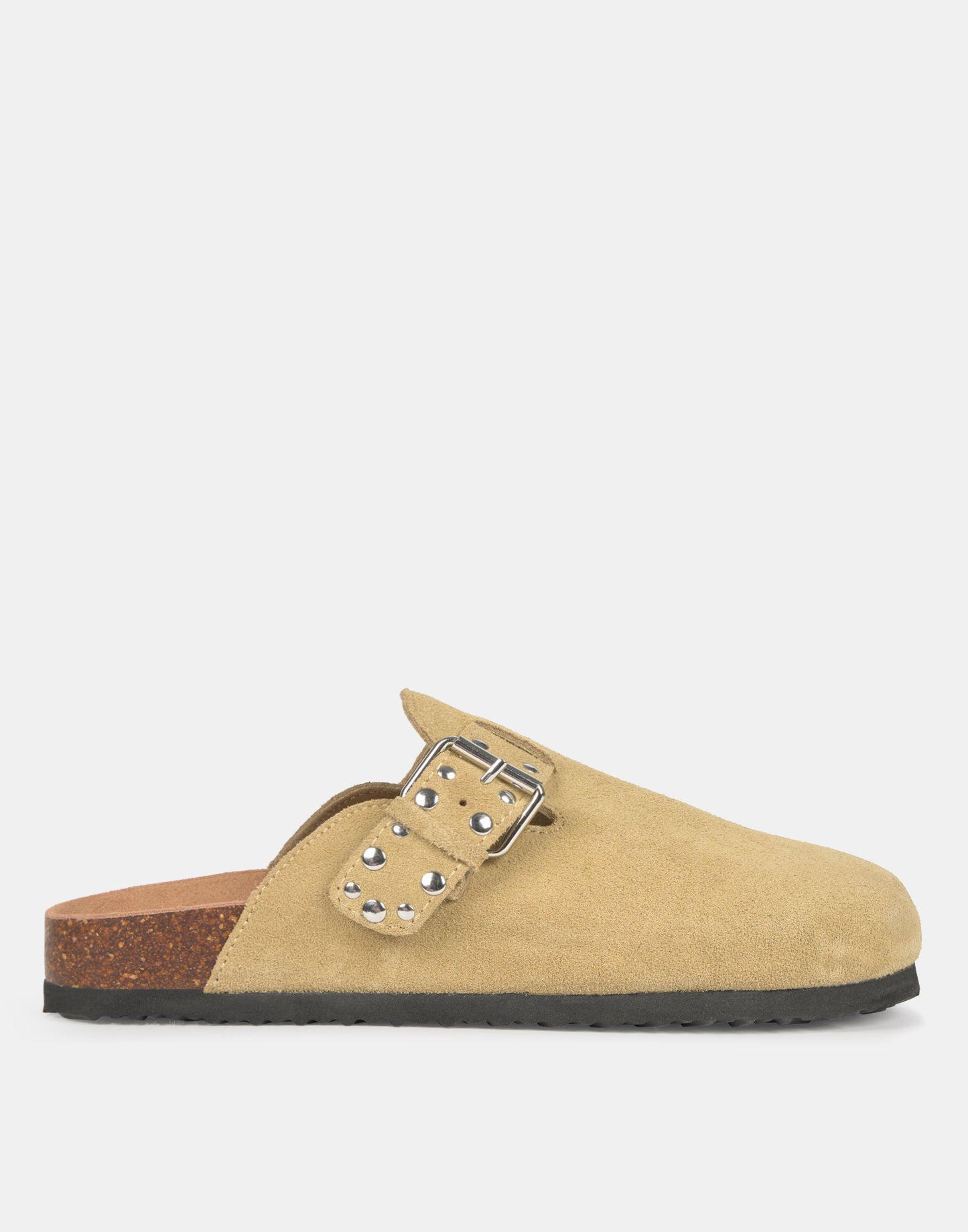 Zueco ergonómico piel tachuelas