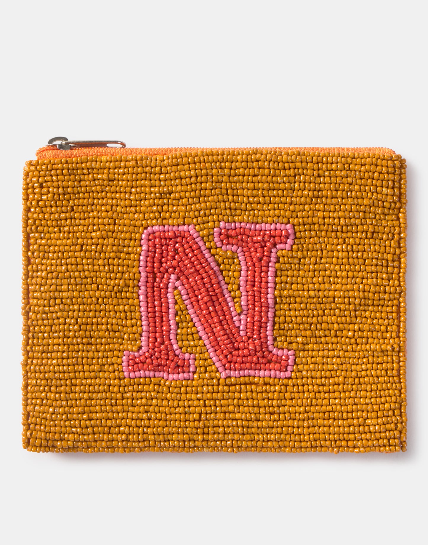 Portamonete con perline Alfabeto