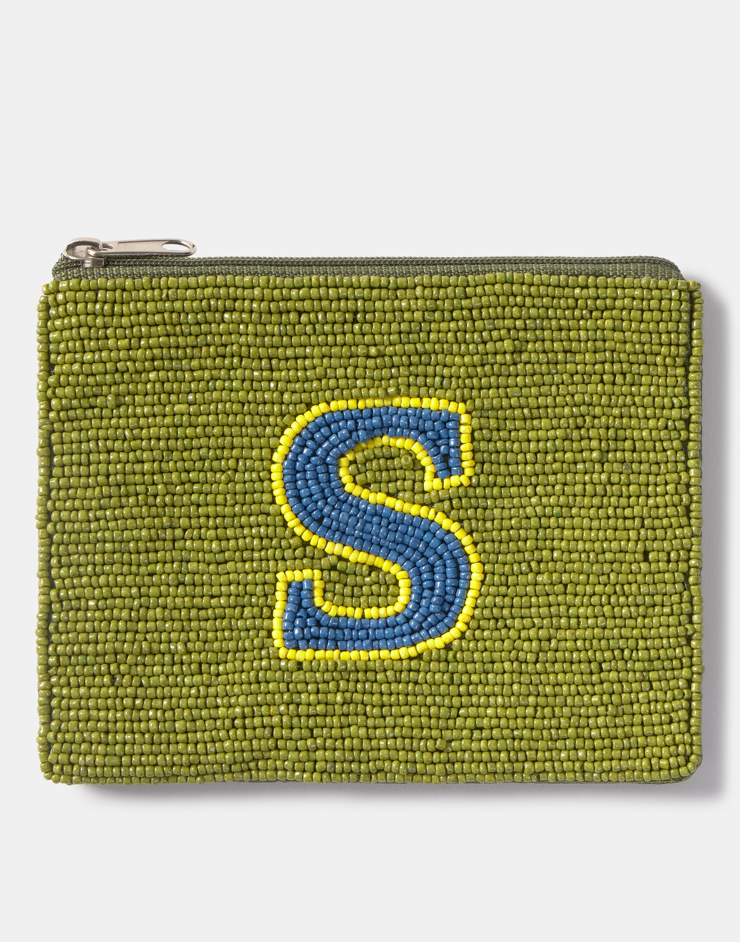 Portamonete con perline Alfabeto