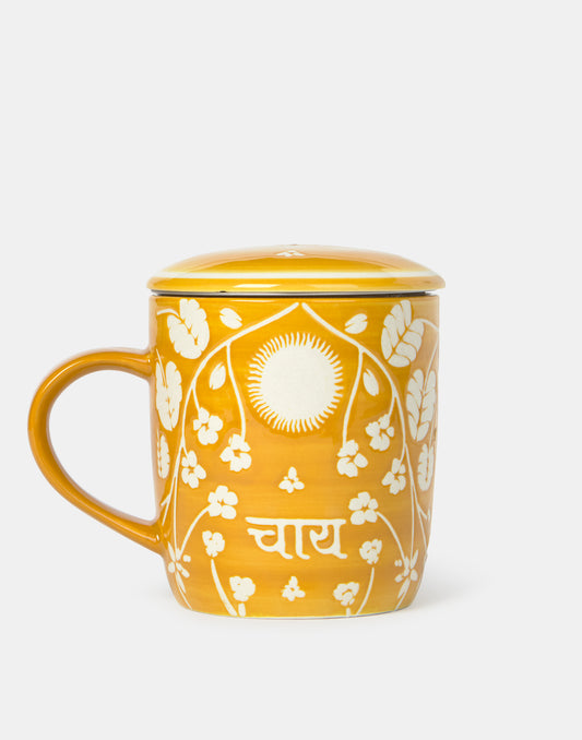 Taza con infusor granada