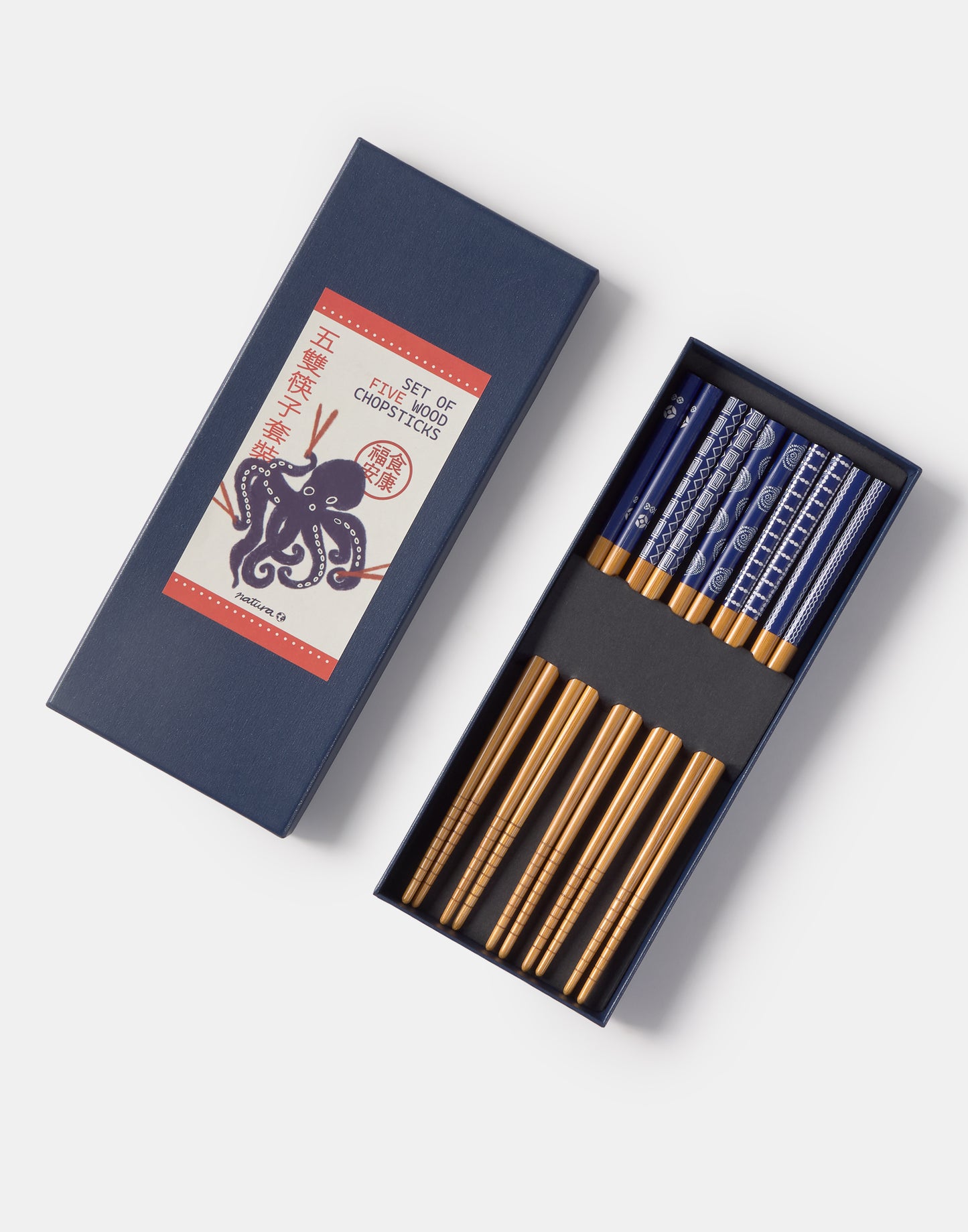 Boîte de 5 sets de baguettes