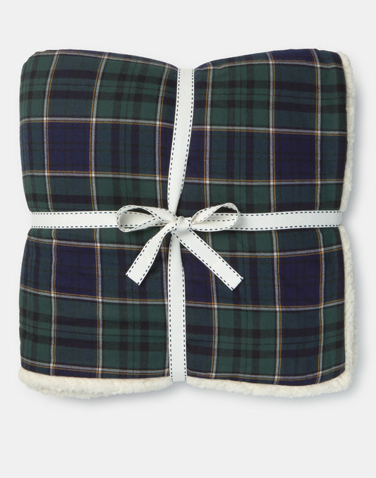 Manta Sherpa cuadros