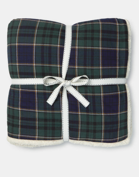 Checked Sherpa Blanket