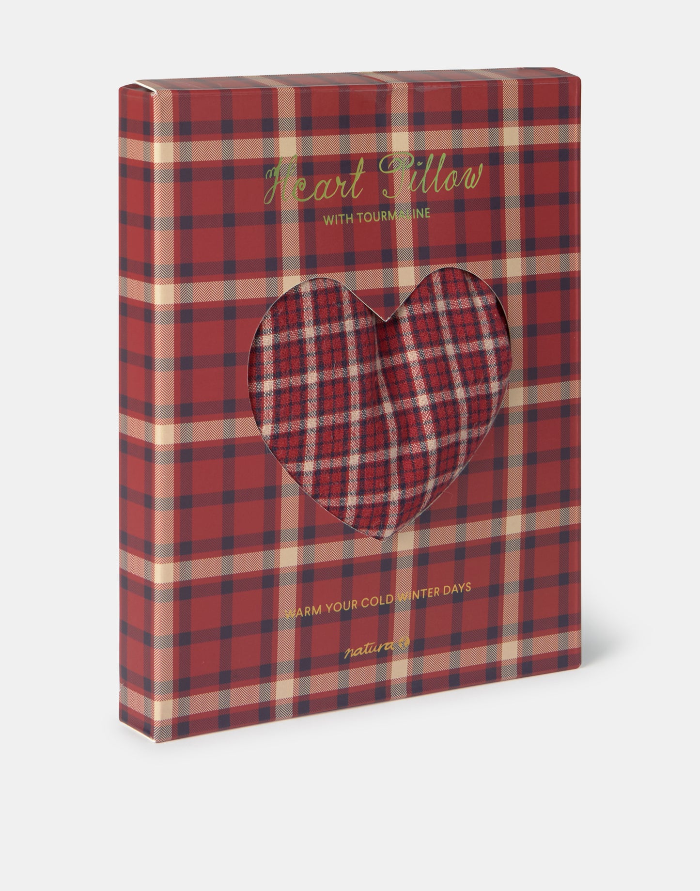 Cojín corazón con turmalina