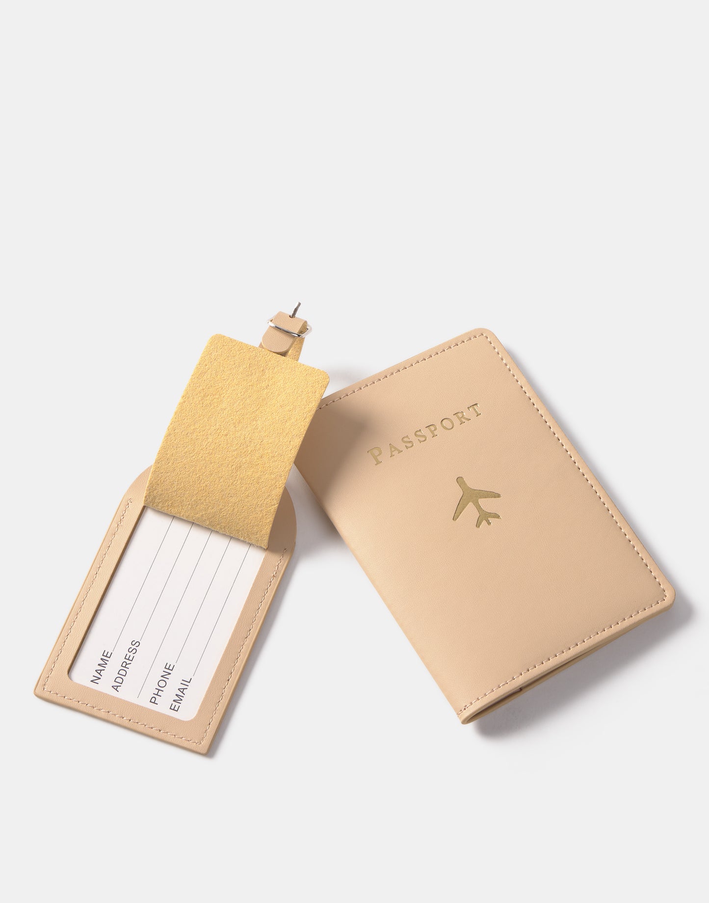 Set protège-passeport et étiquette bagage