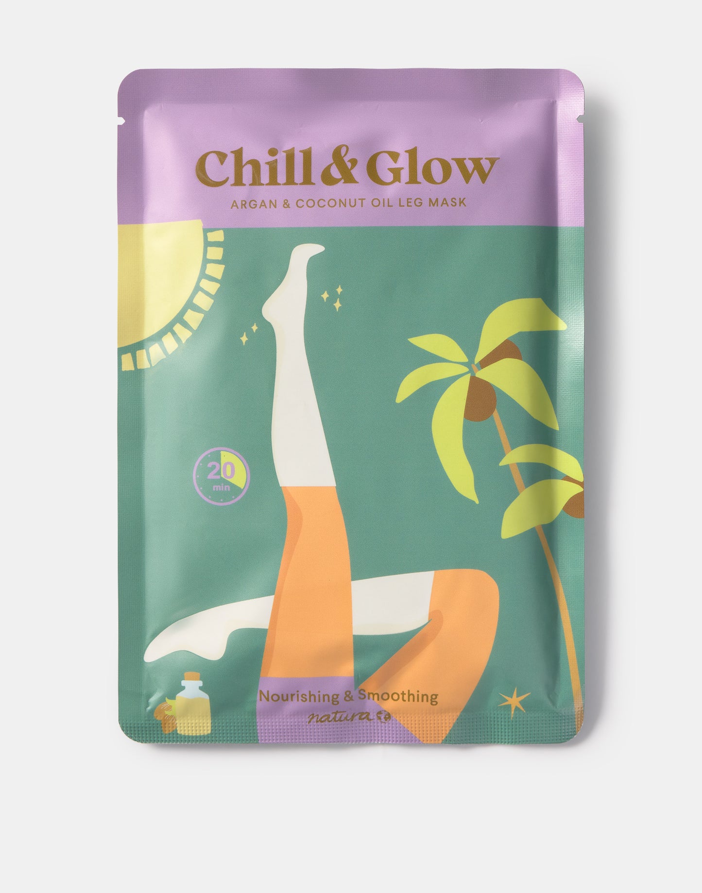 Chill & Glow Feuchtigkeitsspendende Beinmaske