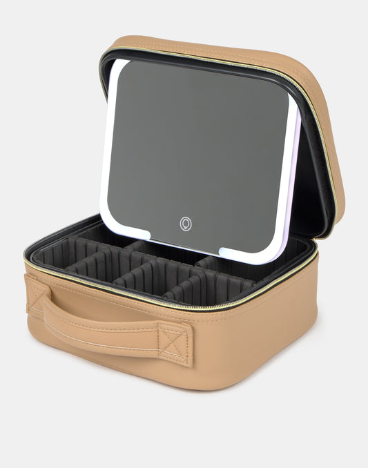 Estuche maquillaje espejo LED
