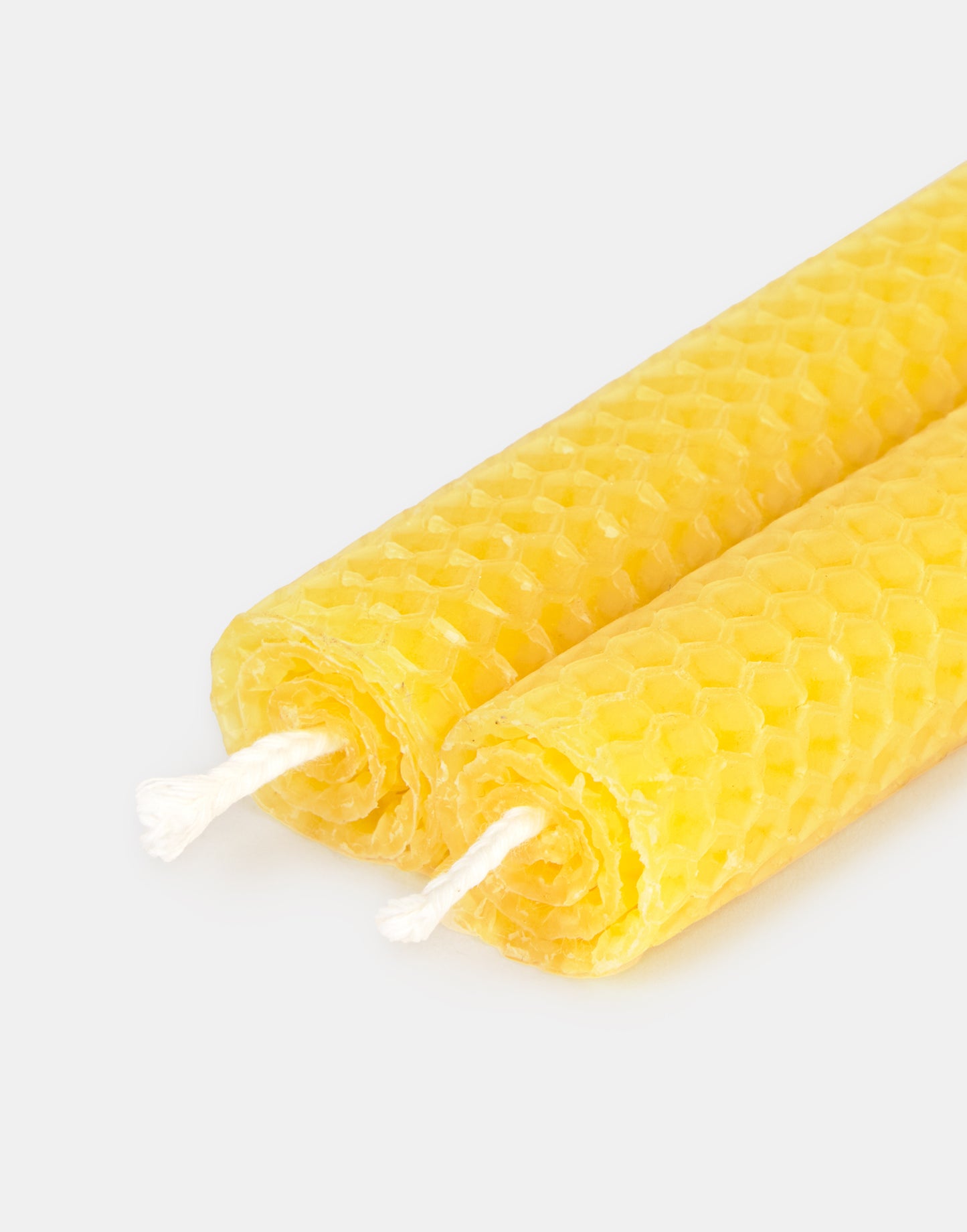 Set of 2 beeswax candles