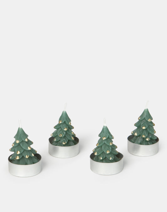 Pack 4 bougies chauffe-plat arbre