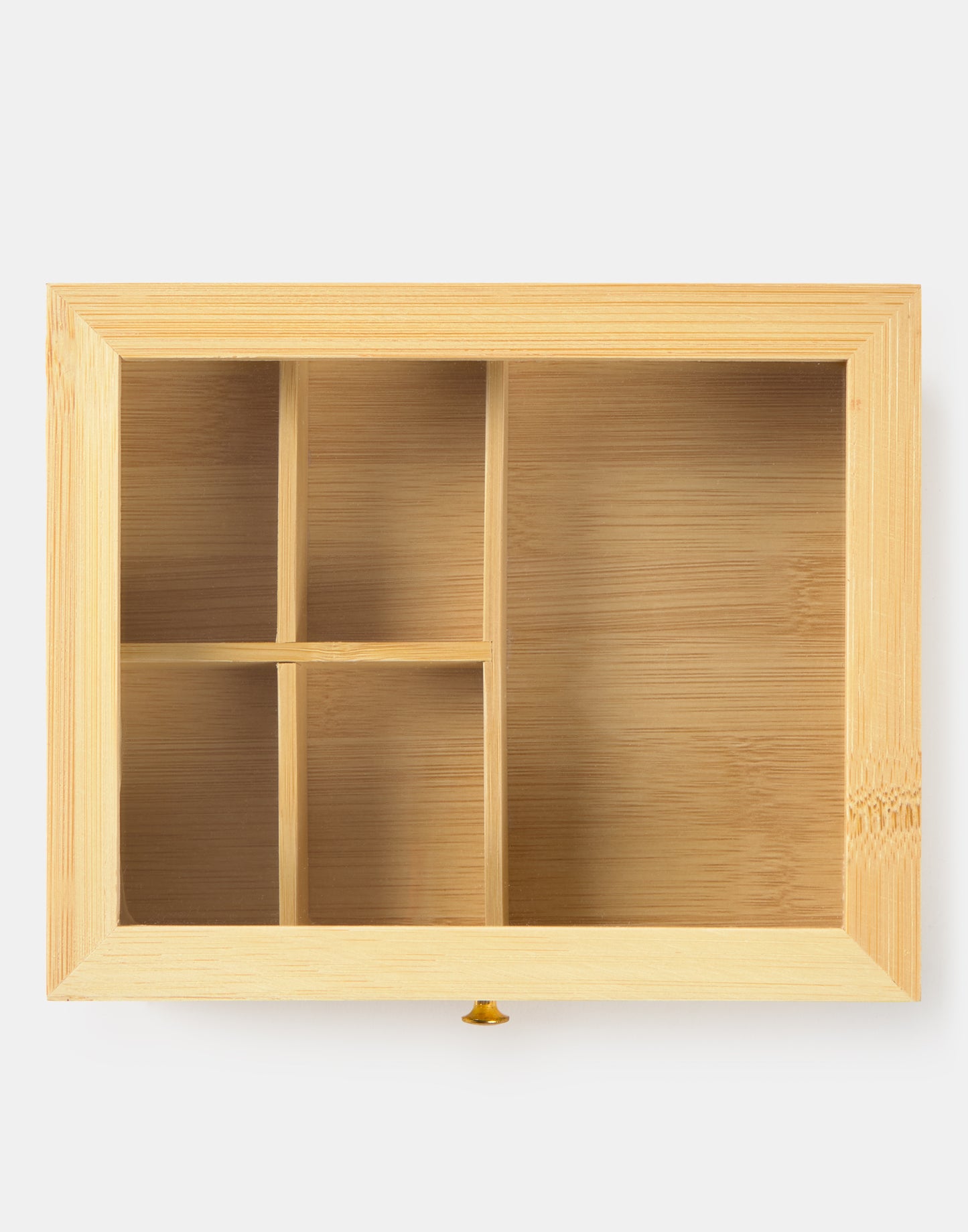 Joyero dos pisos bambú