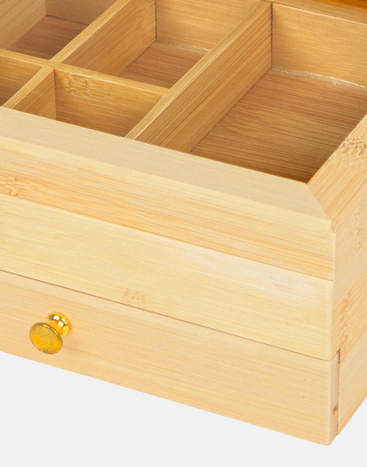 Joyero dos pisos bambú