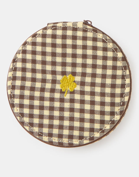 Joyero redondo vichy