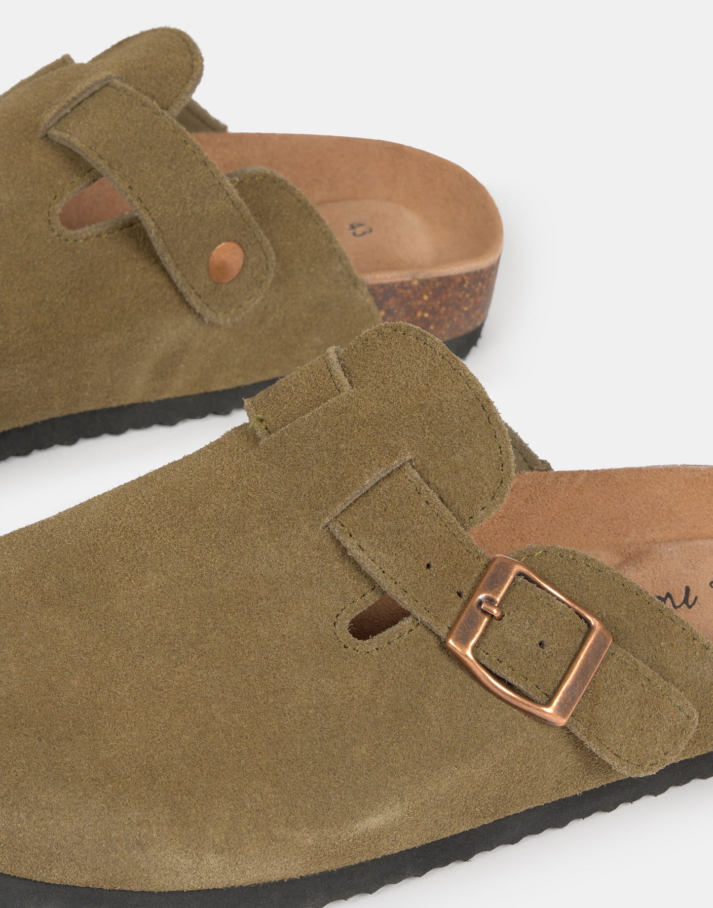 Zueco ergonómico piel hombre