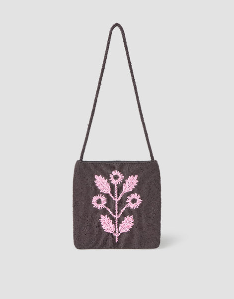 Bolso beads flor
