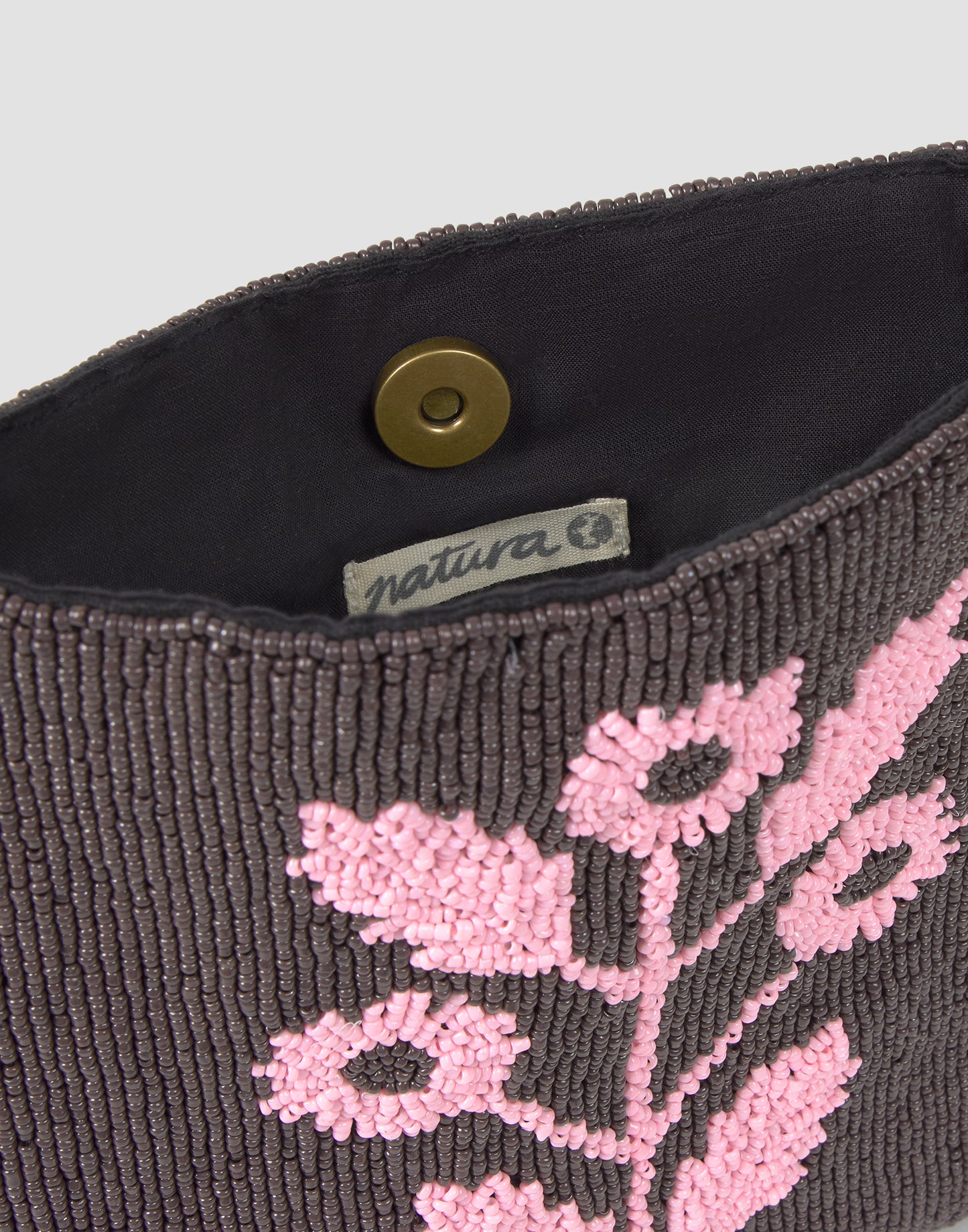 Bolso beads flor