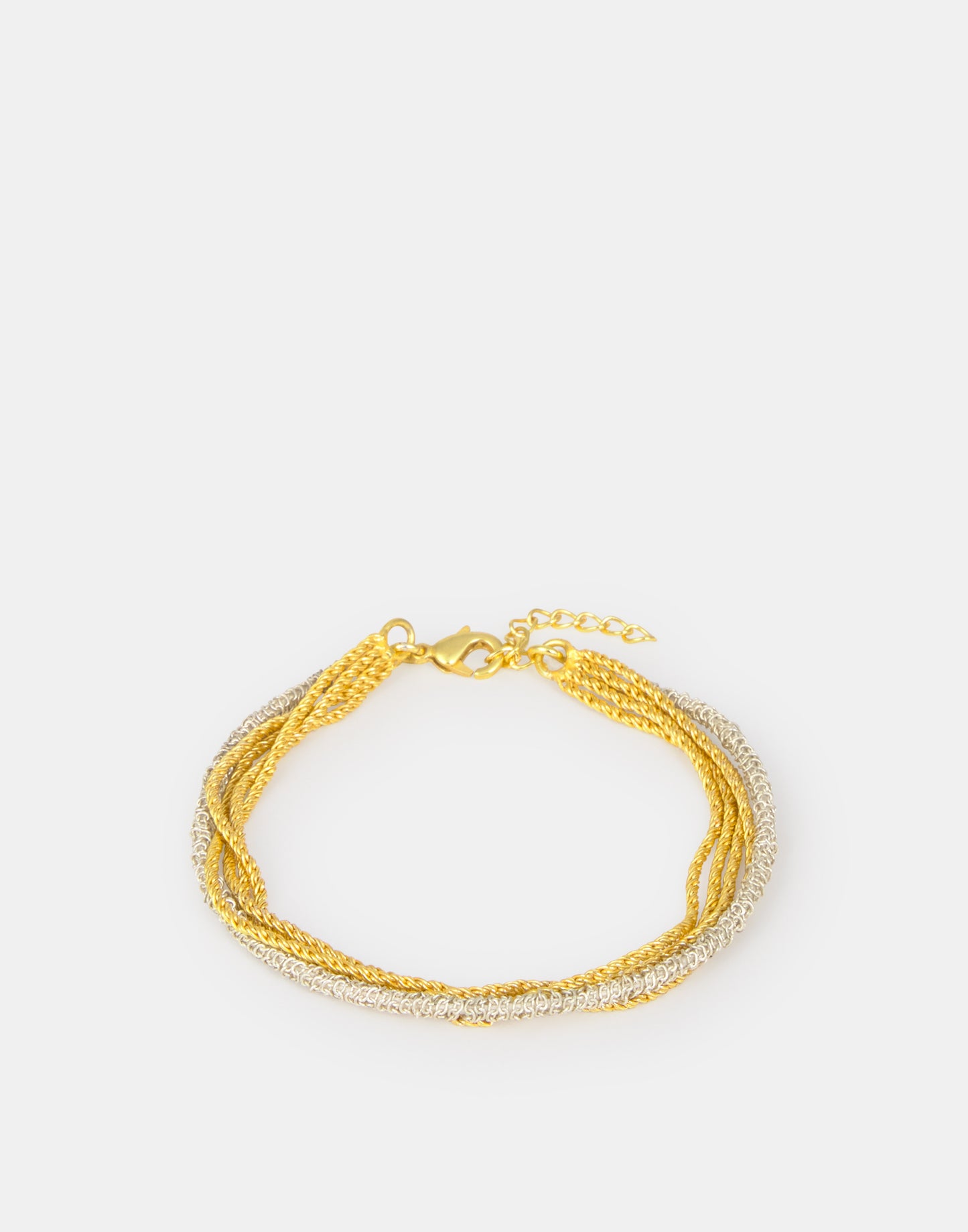 Gold- und Silberarmband