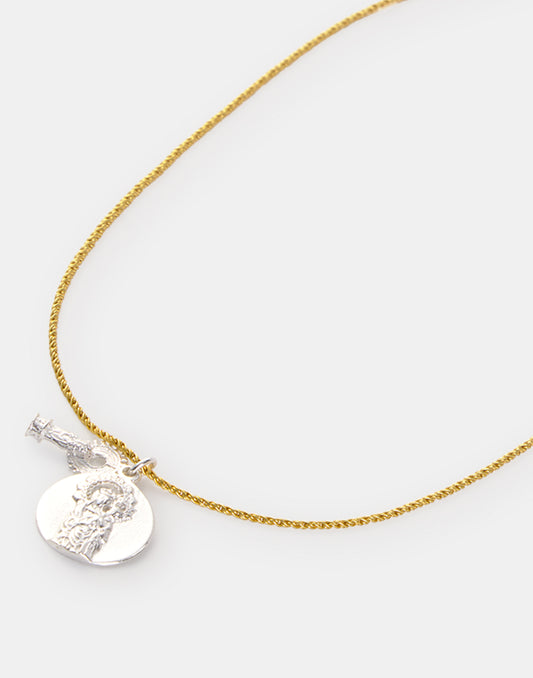 Collier médaille vierge