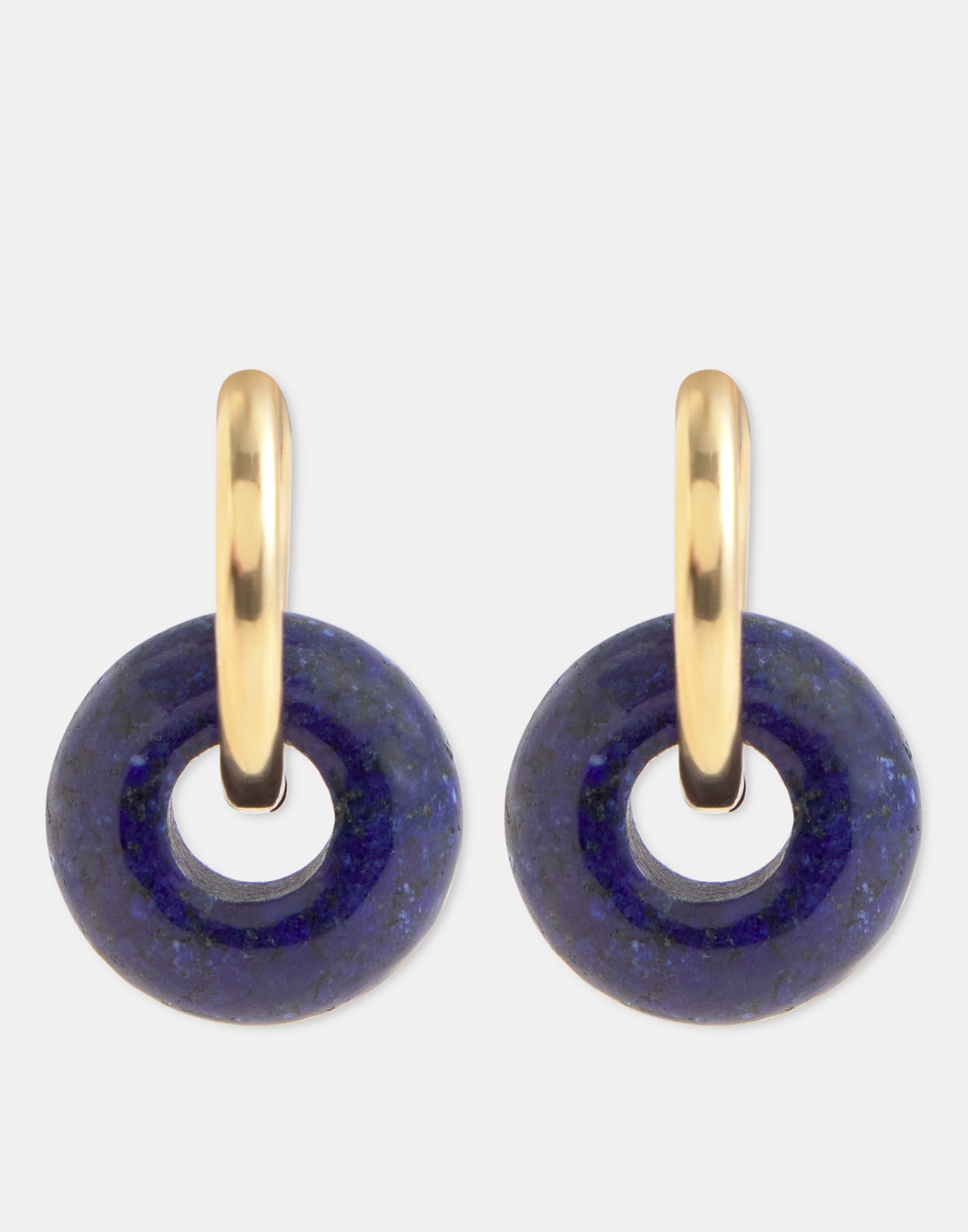 Pendientes aro lapislázuli