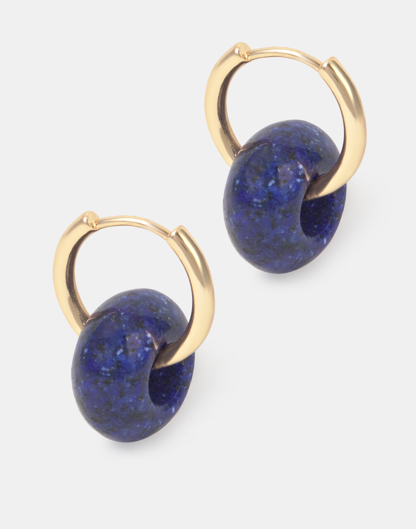 Pendientes aro lapislázuli