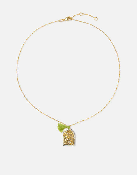 Collar charm pompón