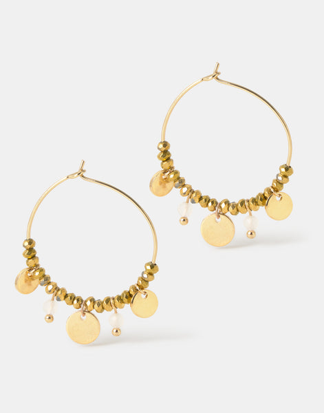 Pendientes aro multicharms