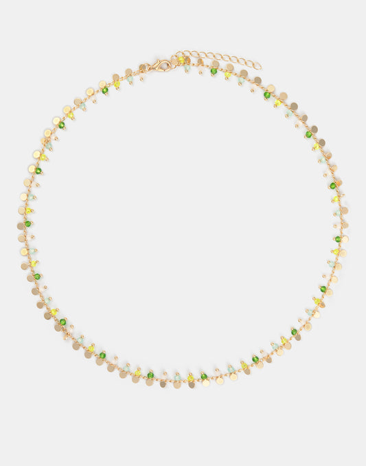 Bead and charm necklace